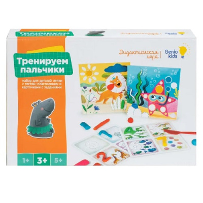 Фото Тесто для лепки Genio Kids Тренируем пальчики 6цв 50г TA2020 от производителя, с доставкой по Хабаровску