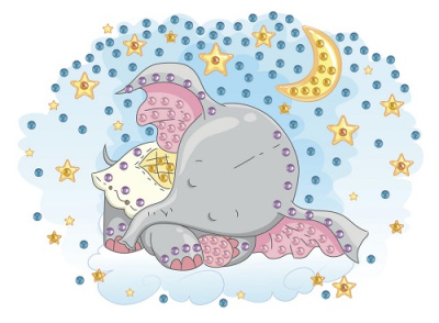 Фото Мозайка Hobbius Спящий слоник MDS-05 №18 от производителя, с доставкой по Хабаровску