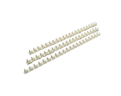 Фото Пружины пластиковые для переплета 14 мм, белые от производителя, с доставкой по Хабаровску