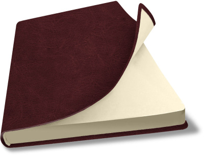Фото Записная книга - Скетчбук Lamark Salut FLEX A5 бордовый, 160 стр., крем. блок, без линовки, закругле от производителя, с доставкой по Хабаровску