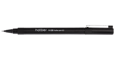 Фото Ручка-роллер 0,5 черная игольчатый узел Hatber R-1200 RP_064577 от производителя, с доставкой по Хабаровску