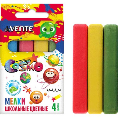 Фото Мел цветной 4шт 4цв для асфальта deVENTE Cosmo 8078201 от производителя, с доставкой по Хабаровску