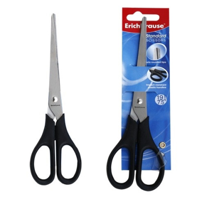 Фото Ножницы 190мм ErichKrause Standard пластиковые ручки 21881 от производителя, с доставкой по Хабаровску