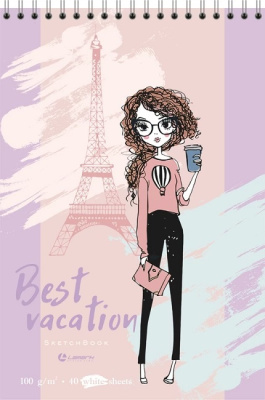 Фото Скетчбук 40л А5 на гребне LAMARK Best Vacation №2 55110 от производителя, с доставкой по Хабаровску