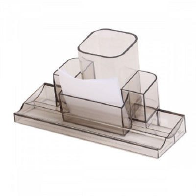 Фото Органайзер настольный пустой deVENTE Tower полупрозрачный дымчатый 4102506 от производителя, с доставкой по Хабаровску