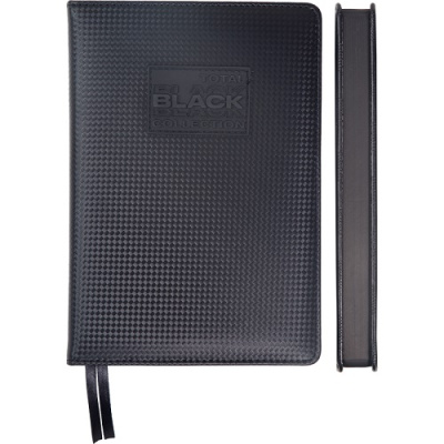 Фото Ежедневник А5 2026 deVENTE TOTAL BLACK 336стр иск кожа паттерн в ромб черный 2232682 от производителя, с доставкой по Хабаровску