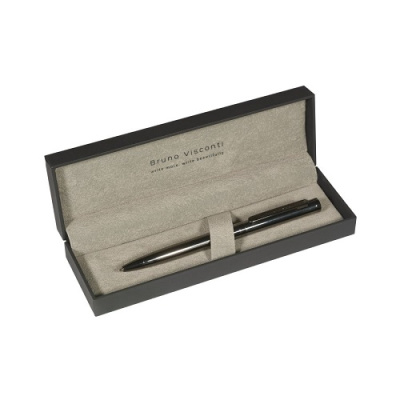Фото Подарочная ручка шар 1,0 синяя BrunoVisconty Firenze  корпус вороненая сталь 20-0304/07 от производителя, с доставкой по Хабаровску