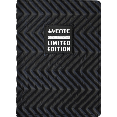 Фото Ежедневник А5 без дат deVENTE Tailor 320стр стеганная ткань/поролон зигзаг черный 2234445 от производителя, с доставкой по Хабаровску