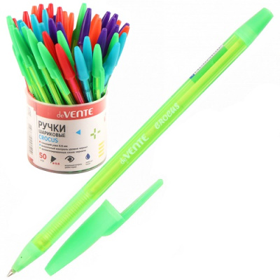 Фото Ручка шар 0,5 синяя deVENTE Crocus корпус ассорти 5073407 от производителя, с доставкой по Хабаровску