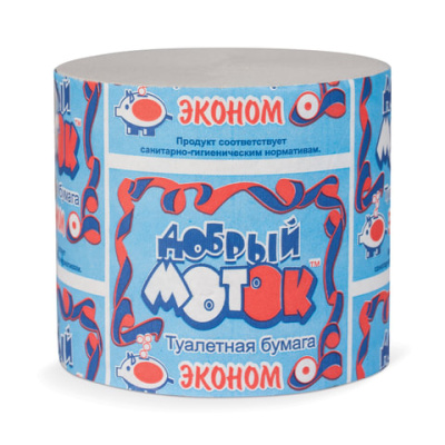 Бумага туалетная серая без втулки Добрый Моток 123311