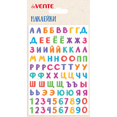 Фото Наклейки мягкие deVENTE Буквы и цифры многоразовые 8002489 от производителя, с доставкой по Хабаровску