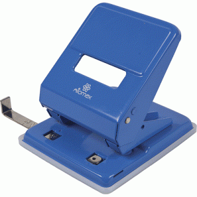 Фото Дырокол 45л с линейкой Attomex синий 4020314 от производителя, с доставкой по Хабаровску