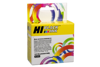 Картридж Hi-Black (HB-CC641HE) для HP DJ F4283/D2563, №121XL, Bk