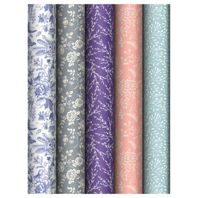Фото Бумага упаковочная 70х100см MESHU Grace pattern ассорти MS_62820 от производителя, с доставкой по Хабаровску