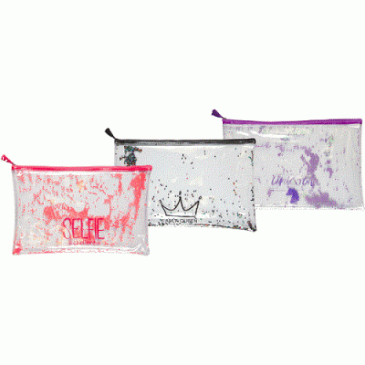 Фото Папка-конверт на молнии А4 (330x220мм) 200мкм deVENTE Glitter Dream ассорти 3072100 от производителя, с доставкой по Хабаровску