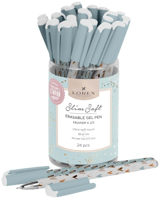 Фото Ручка гел. 0,5 синяя Пиши-стирай LOREX AUVISM V. 2,0 Slim Soft LXEPSS-FV2  от производителя, с доставкой по Хабаровску