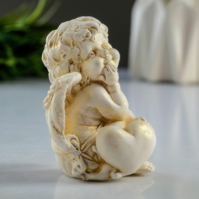 Фото Фигурка Ангел с сердцем 6х8х5см гипс 6888561 от производителя, с доставкой по Хабаровску