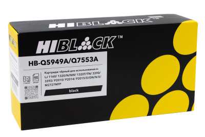 Картридж Hi-Black (HB-Q5949A/Q7553A) для HP LJ 1160/1320/P2015/ Canon 715, Универс, 3,5K