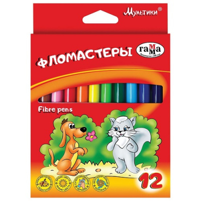 Фото Фломастеры 12цв Гамма Мультики 180319_05 от производителя, с доставкой по Хабаровску