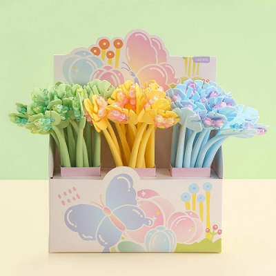 Фото Ручка шар 0,7 синяя deVENTE Butterfly ассорти 5073447 от производителя, с доставкой по Хабаровску