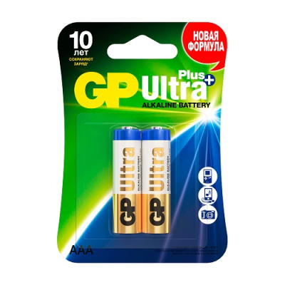 Фото Батарейка GP Ultra Plus LR06 2шт 15AUPNEW-2CR2 от производителя, с доставкой по Хабаровску