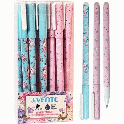 Фото Ручка гел 0,5 синяя Пиши-стирай deVENTE Flora 5051026 от производителя, с доставкой по Хабаровску