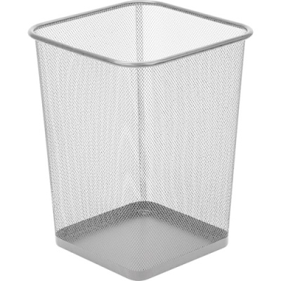 Фото Корзина для бумаг deVENTE 22x16,5x27,5см КВАДРАТНАЯ сетчатая металлическая СЕРАЯ 4106002 от производителя, с доставкой по Хабаровску