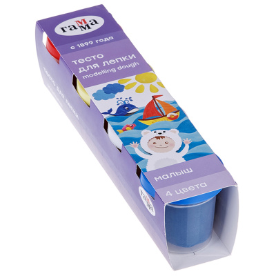Фото Тесто для лепки Гамма Малыш 4цв 509191 от производителя, с доставкой по Хабаровску