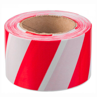 Фото Лента сигнальная 75ммх200м бело-красная 607910 от производителя, с доставкой по Хабаровску
