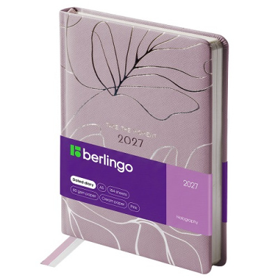 Фото Ежедневник А5 2027 Berlingo Holography 368стр иск кожа розовый DD7_F0033 от производителя, с доставкой по Хабаровску