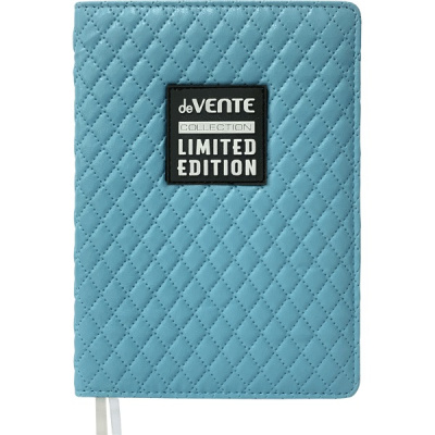 Фото Ежедневник А5 без дат deVENTE Tailor 320стр стеганная ткань/поролон ромб голубой 2234442 от производителя, с доставкой по Хабаровску