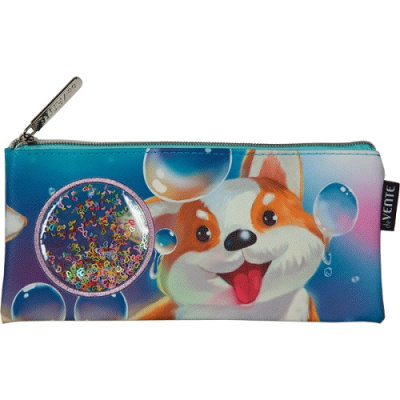 Фото Пенал deVENTE Hey Corgi 21,5x9x1см плоский иск кожа 7024341 от производителя, с доставкой по Хабаровску