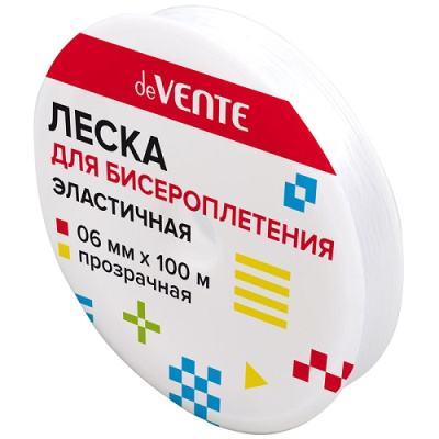 Фото Леска для бисероплетения deVENTE Elastic Line 0.6 мм 100м эластичная прозрачная 8001397 от производителя, с доставкой по Хабаровску