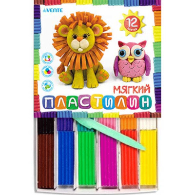 Фото Пластилин 12цв 180г восковой deVENTE со стеком 8042806 от производителя, с доставкой по Хабаровску
