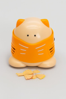 Настольный мини-пылесос Cute kitten orange 9х8,8см 120-011B