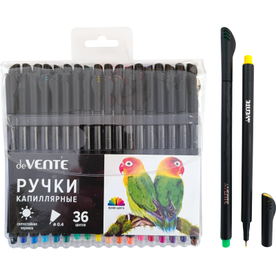 Фото Набор капиллярных ручек 36цв 0,4мм deVENTE Drops 5060402 от производителя, с доставкой по Хабаровску