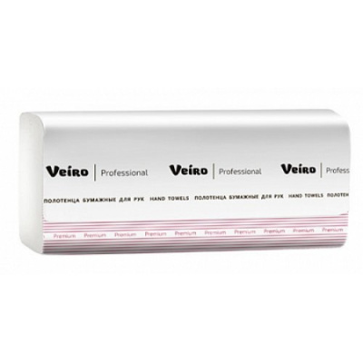 Полотенца бумажные белые V-сложение 2-сл (200листов) Veiro Professional Premium А0395/KV306