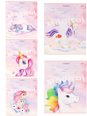 Фото Тетрадь 12л линейка Магические единороги 12-4357 от производителя, с доставкой по Хабаровску