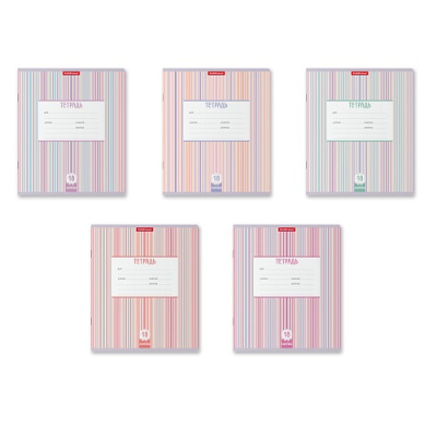 Фото Тетрадь 18л линейка ErichKrause Optima Stripes ассорти 58212 от производителя, с доставкой по Хабаровску