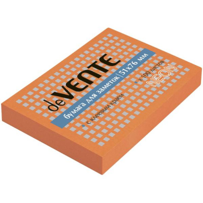 Фото Липкий блок 51х76мм 100л оранжевый неон deVENTE 2010315 от производителя, с доставкой по Хабаровску
