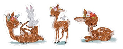 Фото Алмазная мозайка-наклейки ФРЕЯ Оленята 10х9см ALVN-304 от производителя, с доставкой по Хабаровску