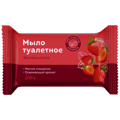 Мыло туалетное 100гр OfficeClean Земляничное 340312