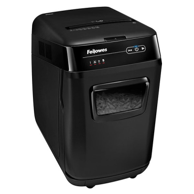 Фото Шредер Fellowes AutoMax 200M микрорезка, автоподача, DIN P-5, 2х14 мм, 200 лст. 32 лтр., шт от производителя, с доставкой по Хабаровску