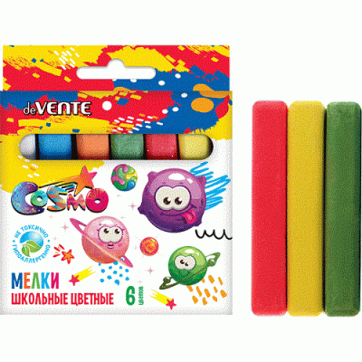 Фото Мел цветной 6шт 6цв для асфальта deVENTE Cosmo 8078202 от производителя, с доставкой по Хабаровску