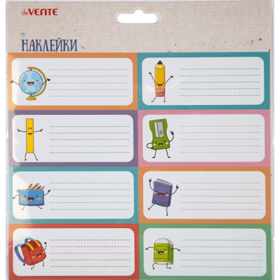 Фото Наклейки на тетради 96х40мм 8шт deVENTE School Ура! Школа! 8004154 от производителя, с доставкой по Хабаровску