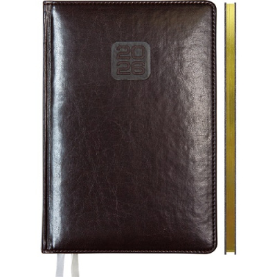 Фото Еженедельник А4 2026 deVENTE Bravo 128стр иск кожа бордовый 2236607 от производителя, с доставкой по Хабаровску