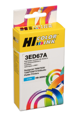 Картридж Hi-Black 712 (3ED67A) HP DesignJet T650/T630/T250/T230/T210/Studio Plotter Printers, C