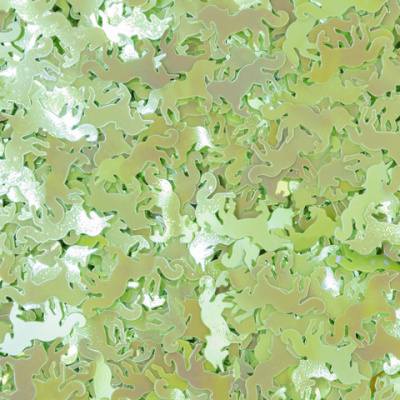 Фото Посыпка голографическая 15гр Единороги зеленые 01968 от производителя, с доставкой по Хабаровску