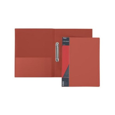 Фото Папка на 2 кольцах 25мм красная Hatber STANDARD 2AB4_00115 от производителя, с доставкой по Хабаровску