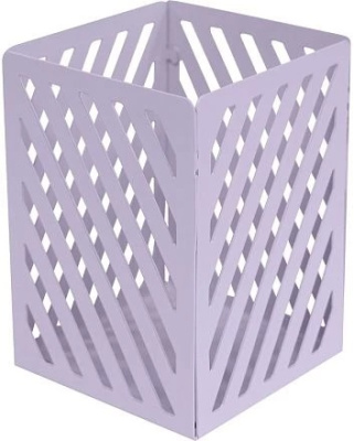 Фото Стакан для канц принадлежностей deVENTE квадратный металл пастель сиреневый 4104364  от производителя, с доставкой по Хабаровску